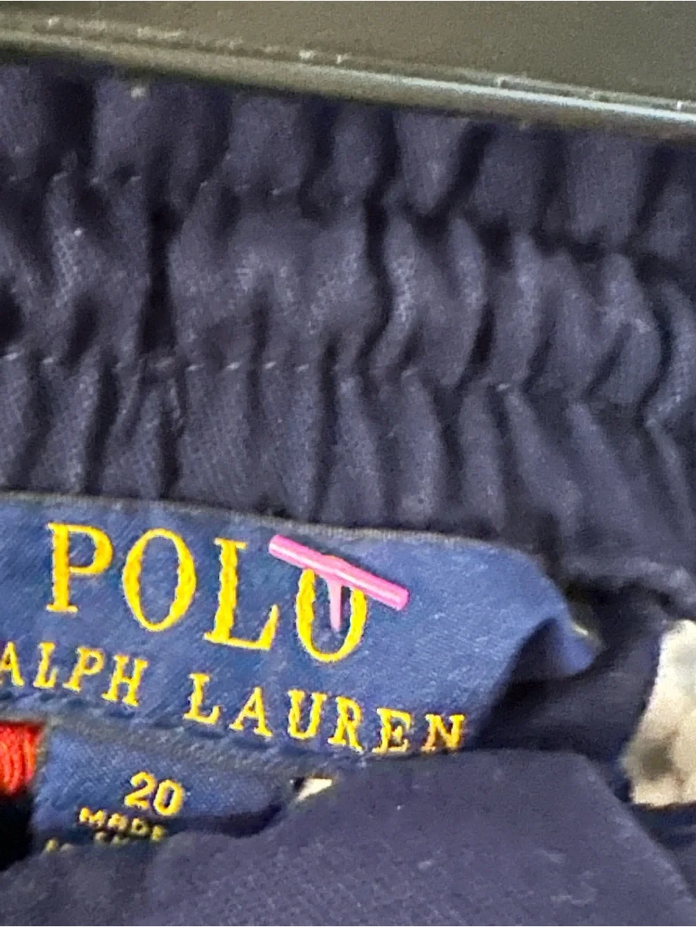 Ralph Lauren Polo NAVY KHAKI Shorts with LIGHTHOUSES, FLAGS, & LOBSTERS Boys 20